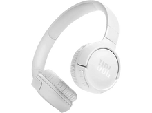 Charger l&#39;image dans la galerie, Casque JBL blanc sur fond noir. Le casque est de type circum-auriculaire.
