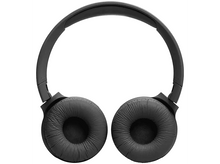 Charger l&#39;image dans la galerie, Casque JBL noir, vue de dessus. Les écouteurs sont ronds et le bandeau les relie.
