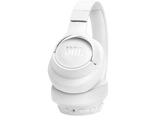 Charger l&#39;image dans la galerie, Casque JBL blanc isolé sur fond blanc, avec un focus sur les oreillettes.
