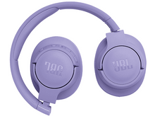 Charger l&#39;image dans la galerie, Une paire d&#39;écouteurs JBL lavande, pliés, sur fond blanc.
