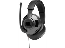 Charger l&#39;image dans la galerie, Casque JBL noir avec un microphone. Le casque a un logo JBL sur l&#39;écouteur.
