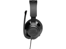 Charger l&#39;image dans la galerie, Casque JBL noir avec un microphone. Le casque est connecté à un câble rouge et noir.

