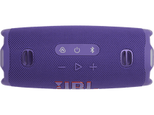 Charger l&#39;image dans la galerie, Un haut-parleur JBL violet avec des commandes par bouton, positionné sur une surface blanche.
