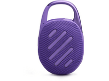 Charger l&#39;image dans la galerie, Un haut-parleur violet, arrondi, avec une poignée et une surface texturée.
