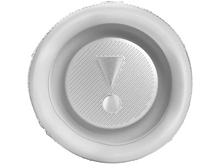 Charger l&#39;image dans la galerie, Haut-parleur blanc, avec triangle et bouton. Détails gris.
