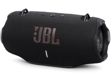 Charger l&#39;image dans la galerie, Un haut-parleur JBL noir est incliné. Le logo et les boutons sont visibles.
