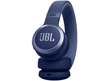 Charger l&#39;image dans la galerie, Casque JBL bleu avec le logo sur le côté. Le casque est sur fond blanc.
