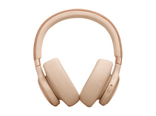 Charger l&#39;image dans la galerie, Casque beige avec bandeau et écouteurs en tissu, orienté vers le centre sur fond blanc.
