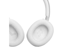 Charger l&#39;image dans la galerie, Gros plan sur un casque blanc avec coussinets doux. Bandeau en tissu gris. Isolé sur fond blanc.
