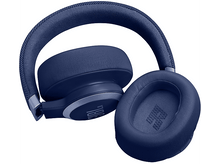 Charger l&#39;image dans la galerie, Casque JBL bleu isolé, avec un bandeau et des oreillettes bleus.
