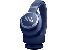 Charger l&#39;image dans la galerie, Casque JBL bleu avec le logo de la marque, sur fond blanc. Le casque est circum-auriculaire.
