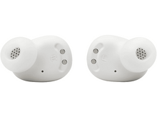 Charger l'image dans la galerie, Deux écouteurs blancs, étiquetés 'R' et 'L', avec des trous perforés sur fond blanc.
