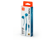 Charger l&#39;image dans la galerie, Écouteurs JBL Tune 305C dans une boîte. La boîte est blanche et orange, avec un câble USB-C.
