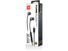 Charger l&#39;image dans la galerie, JBL Oreillettes TUNE 310C  IN-EAR WIRED USB-C BLACK
