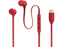 Charger l&#39;image dans la galerie, JBL Oreillettes TUNE 310C  IN-EAR WIRED USB-C RED
