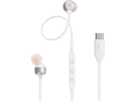 JBL Oreillettes TUNE 310C- IN-EAR WIRED USB-C WHITE