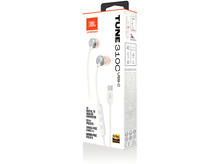 Charger l&#39;image dans la galerie, JBL Oreillettes TUNE 310C- IN-EAR WIRED USB-C WHITE
