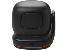 Charger l&#39;image dans la galerie, Caméra de sécurité noire sur une base avec une bordure orange, fond blanc.
