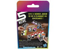 Charger l&#39;image dans la galerie, Une boîte de jeu montre des cartes et des mains jouant à un jeu de cartes avec le texte &#39;5 ALIVE&#39; et des règles.
