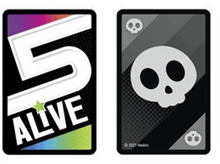 Charger l&#39;image dans la galerie, Deux cartes avec le texte &quot;5 ALIVE&quot; et une tête de mort. Fond blanc.
