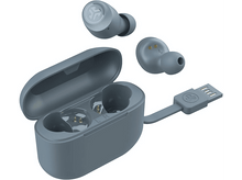 Charger l&#39;image dans la galerie, Écouteurs sans fil bleus avec étui de chargement.
