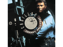 Charger l&#39;image dans la galerie, Pochette d&#39;album avec Johnny Hallyday, un homme avec un fond sombre, et le texte &#39;CADILLAC&#39;.
