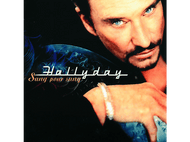 Pochette d'album avec Johnny Hallyday. Le titre 'Sang pour sang' est visible. D'autres textes sont également présents.
