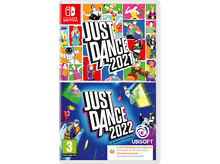 Charger l&#39;image dans la galerie, Jaquettes des jeux Just Dance 2021 et 2022. Images colorées de danseurs. Fond blanc.
