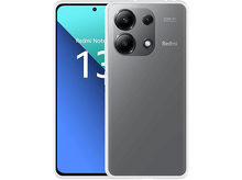 Charger l'image dans la galerie, Smartphone Redmi Note 13, dos gris, objectifs de caméra, avec fond bleu et texte blanc.
