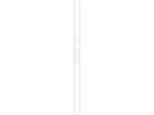 Charger l'image dans la galerie, Vue latérale d'un smartphone blanc, montrant les boutons de volume et d'alimentation.
