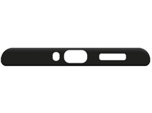 Charger l'image dans la galerie, Coque de téléphone noire, vue de dessous, fond blanc.
