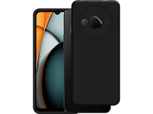 Charger l'image dans la galerie, Un téléphone noir avec un écran sombre. Il a une bosse de caméra et un étui noir assorti.
