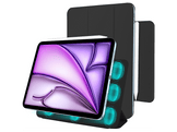 JUST IN CASE Étui magnétique à trois volets pour Apple iPad Air 11 (2025) / iPad Air 11 (2024) - Noir