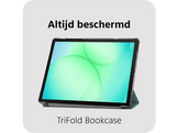 JUST IN CASE Galaxy Tab A11 TriFold Smart Book Case Tablette Cover Gris