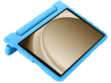 Charger l&#39;image dans la galerie, Un étui de tablette en mousse bleue avec une tablette à l&#39;intérieur. La tablette est tournée vers le spectateur.
