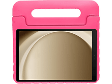 Charger l&#39;image dans la galerie, Étui de tablette rose avec une tablette à l&#39;intérieur. L&#39;étui a une poignée. La tablette a un fond beige.
