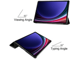 JUST IN CASE TriFold Étui pour Samsung Galaxy Tab S9 / S9 FE - Noir