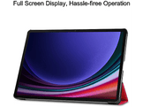JUST IN CASE TriFold Étui pour Samsung Galaxy Tab S9 / S9 FE - Rouge