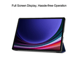JUST IN CASE TriFold Étui pour Samsung Galaxy Tab S10+ / S9+ / S9 FE+ - Bleu