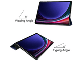 JUST IN CASE TriFold Étui pour Samsung Galaxy Tab S10+ / S9+ / S9 FE+ - Bleu