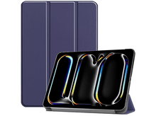 Charger l&#39;image dans la galerie, Tablette dans un étui bleu. L&#39;écran affiche un motif avec les lettres &#39;IOIO&#39;.
