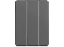 Charger l&#39;image dans la galerie, Étui de tablette gris fermé avec trois lignes verticales.
