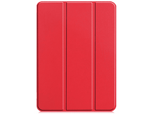 Charger l&#39;image dans la galerie, Housse de tablette rouge, pliée en trois sections. La housse est lisse et la couleur est rouge uni.
