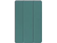 Étui de tablette sarcelle. Couverture pliable, protégeant l'écran.