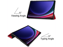 Charger l&#39;image dans la galerie, Tablette dans un étui, montrant les angles de vue et de frappe. Angle de vue de 65 degrés.
