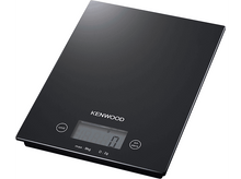 Charger l&#39;image dans la galerie, Une balance de cuisine numérique noire. Elle affiche &#39;0&#39; sur l&#39;écran, avec &#39;KENWOOD&#39; imprimé dessus.
