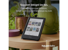 Charger l&#39;image dans la galerie, Liseuse sur une table en bois, avec un vase vert et une plante en arrière-plan. Texte : Support inclus. Disponible en couleurs.
