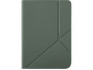 Housse de liseuse verte avec logo Rakuten Kobo et design géométrique.