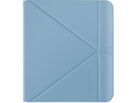 Étui Rakuten Kobo bleu clair avec design angulaire et logo Rakuten Kobo.