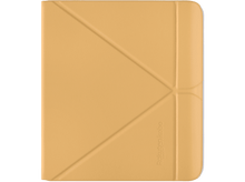 Charger l&#39;image dans la galerie, Un étui de tablette beige avec un design géométrique et le logo Rakuten Kobo.
